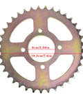 37 tooth sprocket for heavy duty 44 inch go kart rear live axle kit with 220 millimeter brake disk replacement