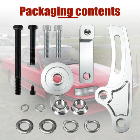 Heavy Duty Alternator Conversion Bracket Kit For Holden LS1 And Nissan RB Engine Swap Aluminum hardware and brackets.