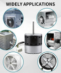 1/2 Hp Ecm X-13 Furnace Blower Motor 1075 Rpm Direct Oem Replacement For 6205E Hvac System with various application images.