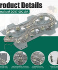 Dryer Heating Element Replacement Compatible With Samsung DV337AEL shown with heating coils and ceramic insulators