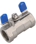 3/8 Inch Full Port Stainless Steel Ball Valve Featuring A Workhorse Grade Crush Proof Body engineered for clean water transfer.