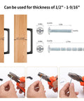 Instructions for installing 10 Pack 5 Inch Hole Center Matte Black Modern Cabinet Pulls For Kitchen Cabinets Dresser Cupboard And Wardrobe.