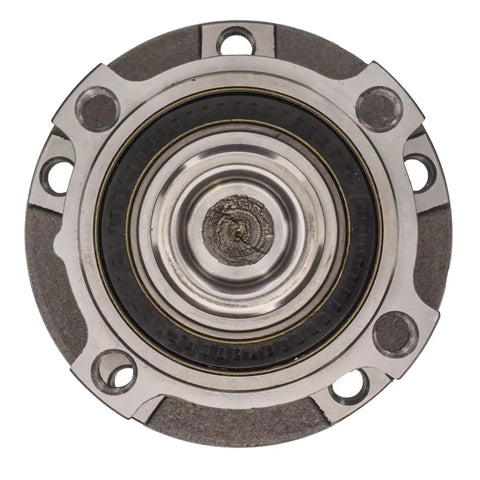 Rear Hub Bearing Assembly For 1997 To 2003 Bmw 540i showing top view with sealed ball bearings and 5 lug pattern.