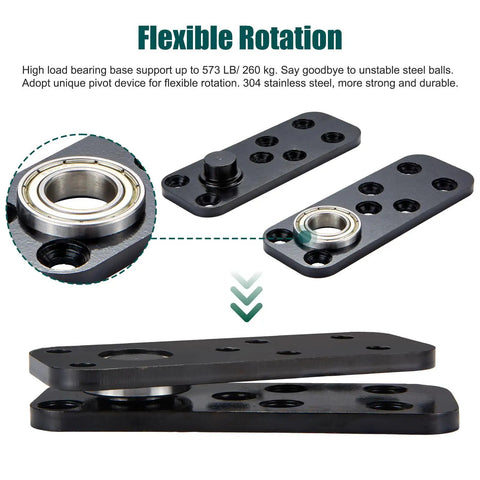 Badass Heavy Duty Hidden Door Hinge Built Like A Tank From 304 Stainless Steel featuring flexible rotation mechanism.