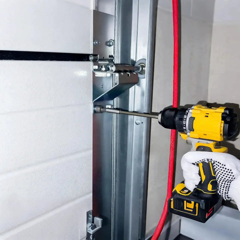Installation of 25 Pack One Quarter Inch By Three Quarter Inch Self Drilling Tek Screws With Serrated Hex Washer Head, Zinc Plated Metal To Metal Fasteners For Hinge And Bracket Repair, Roofing And HVAC, Anti Vibration Secure Grip For Permanent Fix