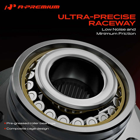 Heavy Duty Front Wheel Bearing Hub Assembly For Ford F250 F350 Super Duty 4wd Single Rear Wheel 2011 2016, detailed view of roller bearings.