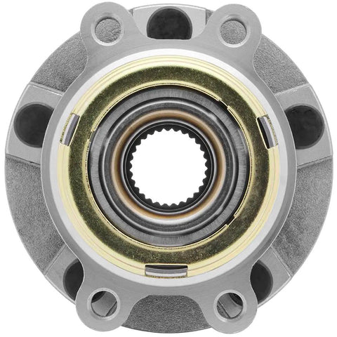 Front Wheel Hub Bearing Assembly For 2003 To 2007 Nissan Murano And 2004 To 2009 Nissan Quest Heavy Duty unit with steel shell.
