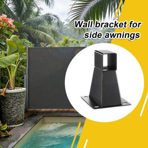 Rock Solid Durable Side Awning Mounting Brackets Replacement Kit With Screws And Washers For Patio Backyard Porch Outdoor Garden Balcony Terrace Easy Install Heavy Duty Wall Mount Bracket Set
