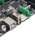 Level Up Your 3D Prints With This Lightning Fast 32 Bit STM32F407VET6 Control Board showing USB and power connections.