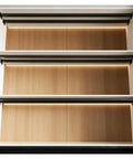 Heavy Duty Universal Shelf Brackets With Adjustable Support Poles For Countertops Quick Install Anti Shake System Reinforces Cabinets Built Like A Tank Finish For Kitchen Closet Living Room Straight Up Reliable Fix 5 Point 4 Feet 10 Pack installed under sleek shelves with LED lighting.