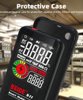 Smart Digital Multimeter Handy 9999 Counts Pocket Voltmeter in protective case, color LCD, V Alert, rechargeable battery
