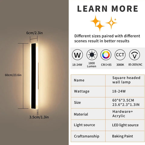 Slick Modern Outdoor Wall Lights 2 Pack Black Exterior Sconces Featuring Adjustable Four Directional Arms And Top Shelf Weatherproof Build Badass Hardwired Porch Lamps Sweet For Garage Or Patio, square headed wall lamp with dimensions shown.