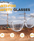 Heavy Duty 36 Pack ANSI Z87.1 Safety Glasses Featuring Side Shields And Anti Scratch Coating Delivering Badass Eye Protection For Tough Jobs And Sweet Day To Day Runs For Men And Women clear anti-fog lenses with side shield design