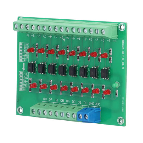 Optical Isolation Module 8 Channel Optocoupler PLC Signal Converter Board With Common Anode And Cathode Input
