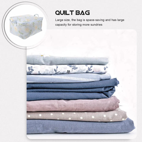 Level Up Your Storage With This Heavy Duty Cotton Quilt Bag Featuring Secure Zipper Seals and Sturdy Handles to Hold Blankets Linens and Seasonal Gear Folds Flat for Easy Shelving Reduces Clutter Instantly Makes Packing Relocations A Breeze with stacked linens.
