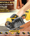 Compact 3 Inch Mini Circular Saw Cuts Metal Wood Tile And Plastic Without The Sweat Features Brushless Motor cutting wood.