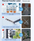 Comparison of thermal transfer label benefits: temperature resistance, wear resistance, longevity vs basic thermal label limitations.