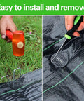 Heavy Duty 6 Inch Garden Landscape Staples U Shaped 11 Gauge Galvanized Pins With 50 Staples and 50 Gasket Washers for easy installation