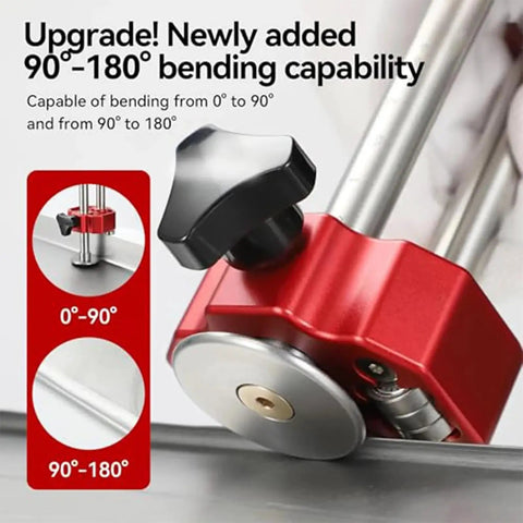 Portable Sheet Metal Edge Roller For Onsite Roofing And Fabrication Lightweight Workshop Grade Hand Roller with 90-180° bending capability