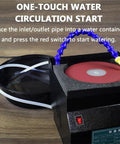 Rugged Benchtop Electric Sander And Water Cooled Knife Sharpener With 10 Sandpaper Discs Seven Variable Speeds Up To 3350 Rpm for water circulation setup.