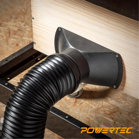 Flexible 4 Inch Dust Collection Hose Extends Up To 36 Inches For Table Saw Drill Press And Woodworking DIY Shop Dust Collection System