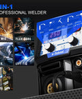 Five In One MIG Welder 250A Multiprocess Workhorse With Spool Gun Ready For Aluminum Lift TIG Gas And Gasless MIG Stick Welding
