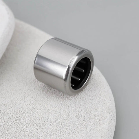 Knockout One Way Needle Rollers 12X18X16Mm For Motor Gearboxes Winches And Radio Control Drivetrains Smooth Unidirectional Transfer Anti Reverse Blocker with shiny metal finish.