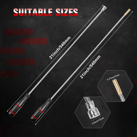 Flexible Magnetic Pickup Tool Set Two Pack With 21 Inch Bendable Magnets Powerful Magnetic Grabbers For Reaching Car Keys Bolts Nuts And Screws Easy Auto Garage Tools Sweepers For Hard To Retrieve Items