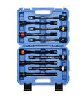Half-Inch Drive 8 Inch Color-Coded Torque Extension Bar Set, 10-Piece, 65 To 150 Ft-Lbs, 90 To 200 Nm, in blue case