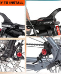 Hydraulic Mountain Bike Disc Brake Set With Aluminum Lever Calipers left front 800mm right rear 1450mm PM IS adapter