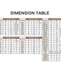 Dimension table for precision ceramic ball bearings sizes 627 to 699 and 7x22x7MM in detailed layout.