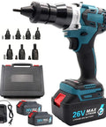 Badass Brushless Cordless Rivet Nut Gun With 2 Pack 5200mAh Batteries And Fast Charger For Savage M3 To M12 Riveting in durable case with tools and batteries.