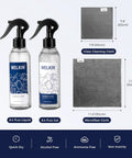 Screen Cleaner Spray Kit With Gel For All Electronics Streak Free Dope Clean Non Drip Formula, two bottles, cloths.