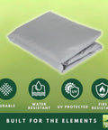 Reinforced RipLock 350 Replacement Canopy Top For Boulder Bridge Sandpointe Swing Models 10133-19-10018A SC-K-454PGS2 Slate Gray