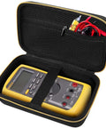 Hard Carrying Case For Fluke Digital Multimeters Like 87V 88V Fifteen B Plus Seventeen B Plus And More, open with multimeter inside