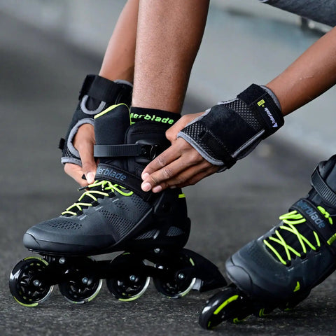 Macroblade 80 Inline Skates For Men With Dope Fit Performance Liner Engineered Mesh Comfortable Tongue Padding Black Lime