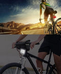 Cyclists with Night Ride Safe Bicycle Reflector Kit 6 Pcs Front White and Rear Red Spoke Reflectors Enhancing Night Visibility