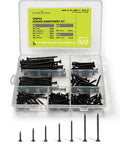 Heavy Duty Wood Screw Set 200Pcs Assortment Kit With High Hardness Phillips Bugle Head Drywall Screws in organized case