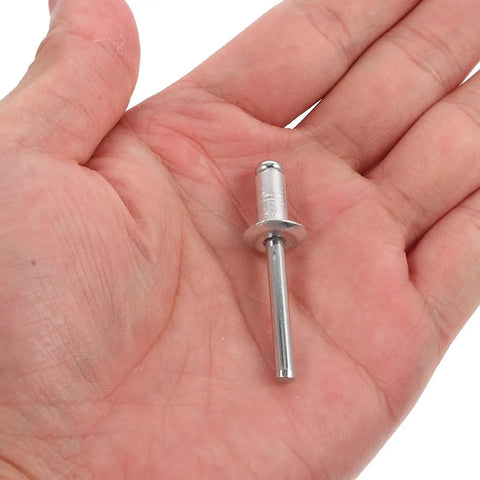 Aluminum Blind Rivets With Flange Pop Rivet on hand, part of 140 Piece Self Plugging Rivet Assortment for DIY Projects
