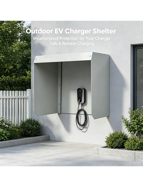Super Tough Outdoor Electric Charger Rain Cover Hella Rugged Weatherproof Box for Wall Mounted Type Two Charging Station