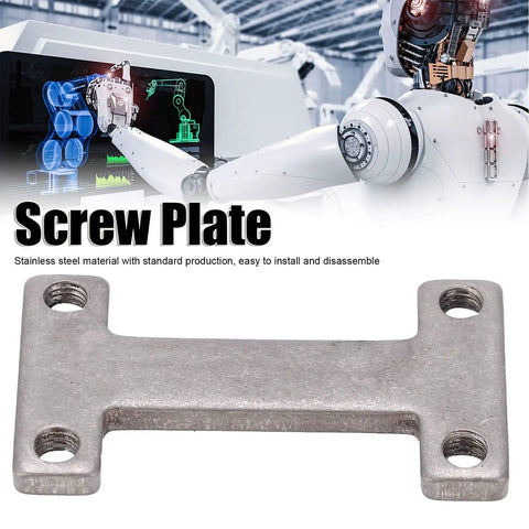 Rock Solid Stainless Steel I Shape Screw Plate Built For Heavy Duty Robotics Projects And Custom Brackets With Genuine Rust Proof Clamping Fasteners And No Fuss M4 Mounting Alignment, 39 x 22 mm.