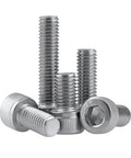 25 Pack 304 Stainless Steel Socket Head Cap Screws 4 40 Thread By 1 1/8 Inch Long Allen Drive Bolts clustered for hardware use.