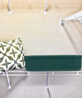 Slick Multi Compartment Heavy Duty Plastic Drawer Storage Container With Secure Top placed on a shelf beside decorative pillows.