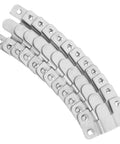 Six Pair Heavy Duty Picture Frame Hangers Stainless Steel Mirror Wall Mount Brackets shown in close-up view, displaying interlocking clips.
