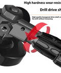 Badass Drill To Angle Grinder Adapter That Swaps Your Standard Hand Drill Into A Heavy Duty Rotary Polisher And Quick Cut Tool for drill drive shaft connection.