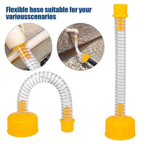 Wet Vac Attachment AC Drain Lines Cleaner Tool AC Drain Line Vacuum Adapter Unclog And Evacuate ABS flexible hose for various scenarios