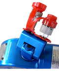 Badass Slick Hydraulic Torque Wrench Featuring Smart Three Quarter Inch Square Drive And Rock Solid Swivel Fittings For Effortless Bolt Tightening and Total No Sweat Operation, showing blue body and swivel fittings.