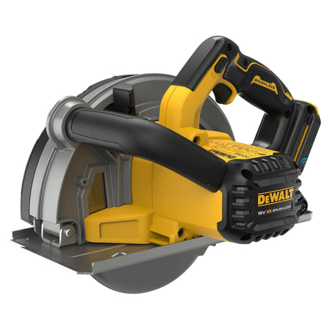 Heavy Duty 18 Volt Cordless Circular Saw Packs A Brushless Motor For Razor Sharp Metal Cutting and safety features view.