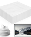 Keep Your Belongings Solid As A Rock When You Pack Like A Pro With These 30 Piece Heavy Duty Cushion Foam Packing Pouches For Stress Free Moves And Reliable Shipping Protection - stack of white foam sheets with plates and framed art.