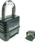 Pro Series Die Cast Padlock Set Four Pack Keyed Different Black Silver Tough As Nails Heavy Duty Locks For Locker Toolbox Shed Gym